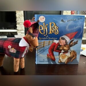 The Elf on the Shelf Elf Pets A Reindeer Tradition Plush and Book Set